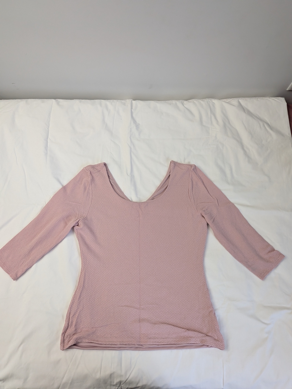 The Limited Dusty Pink Scoop Neck Long Sleeve Top
